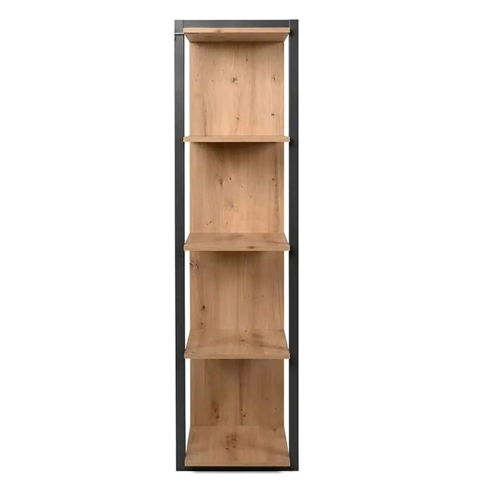 Bibliothèque étagère murale effet chêne 12 niches ALVA