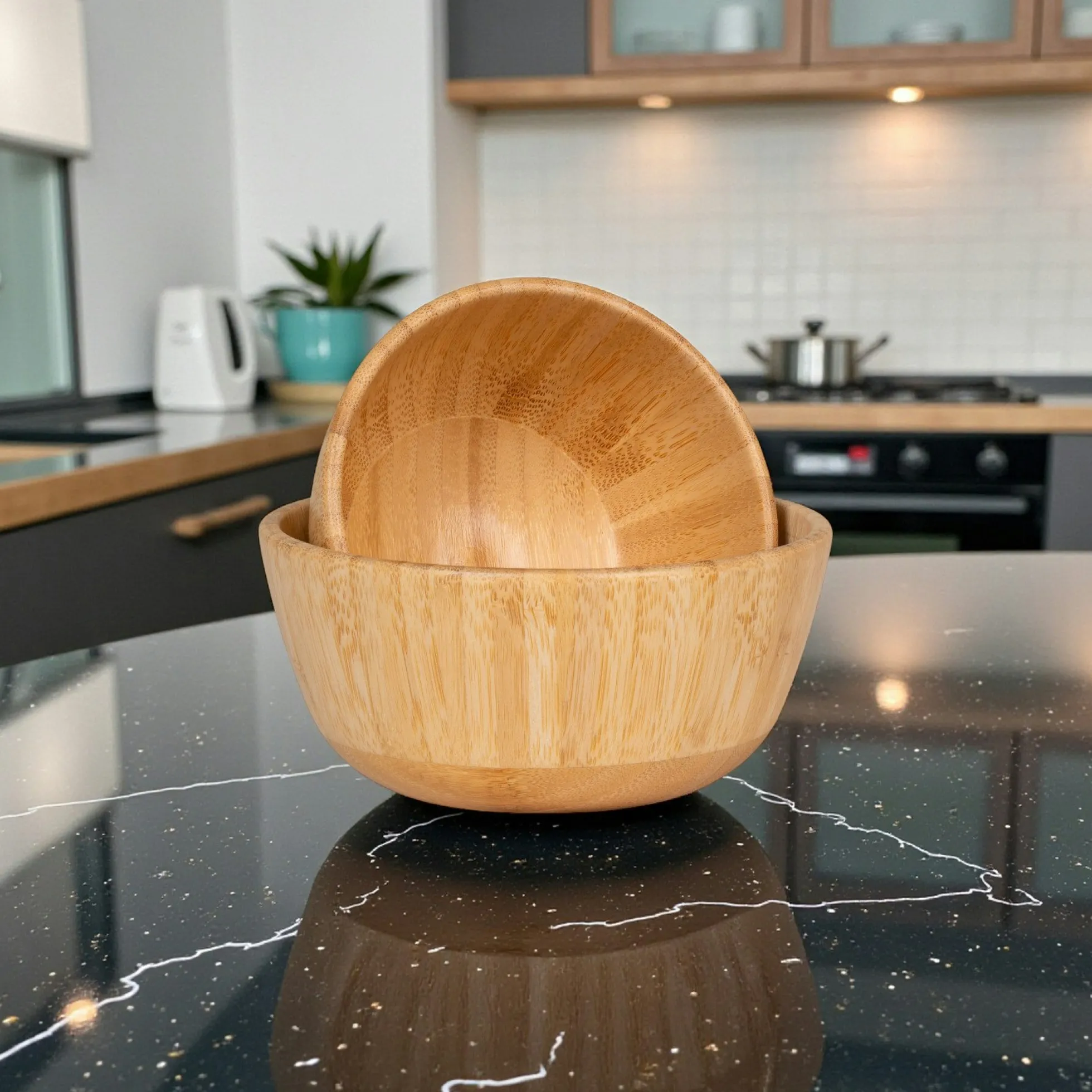 Bol apéro en bambou (lot de 2)