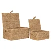 Boîte de rangement en vannerie (lot de 2)