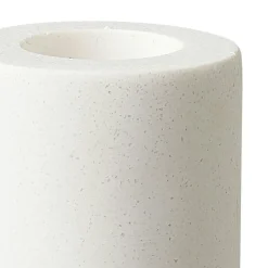 Bougeoir blanc design (2 formes assorties)