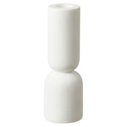 Bougeoir blanc design (2 formes assorties)