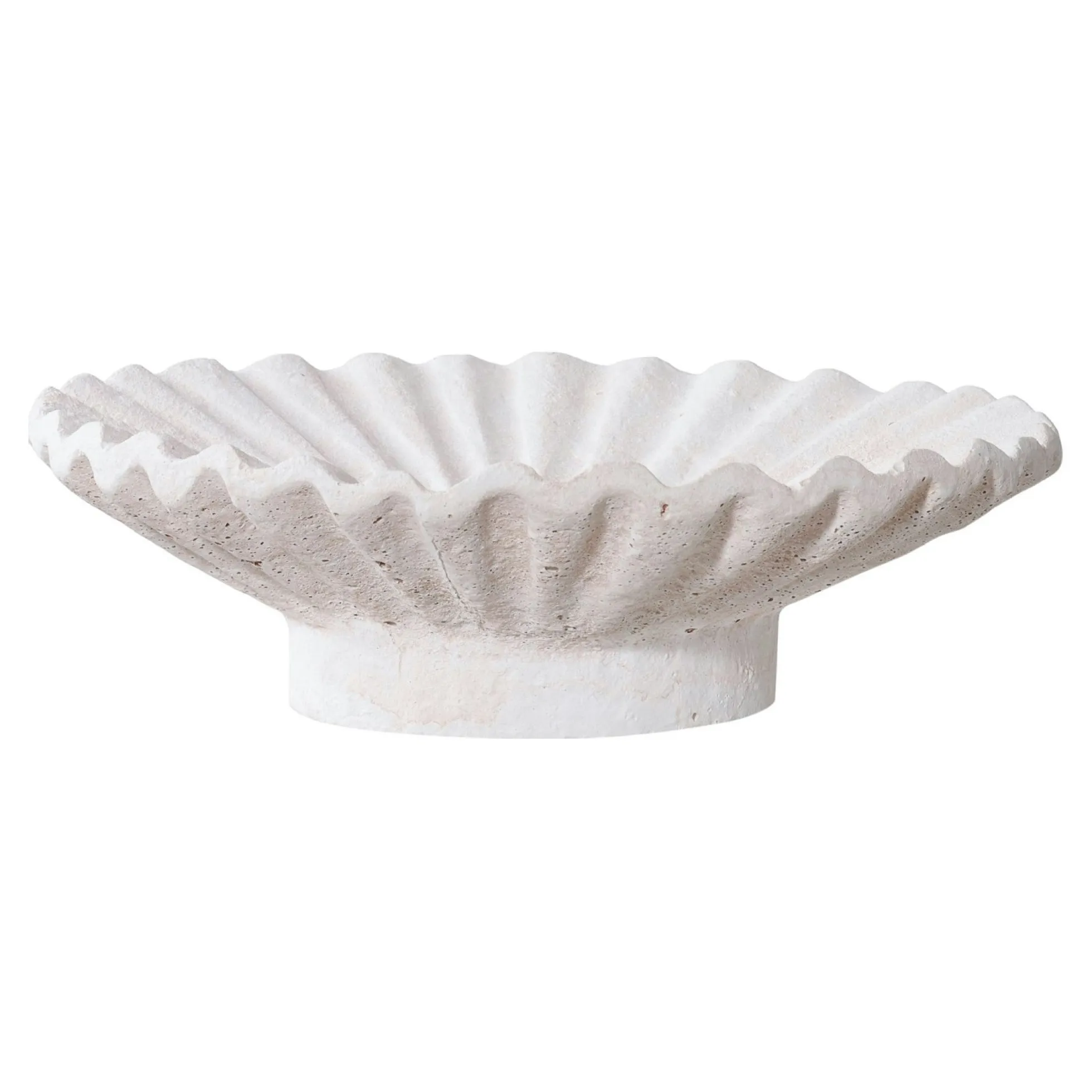 Bougeoir déco en ciment blanc (lot de 2)
