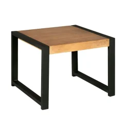 Bout de canapé bois métal MILORA