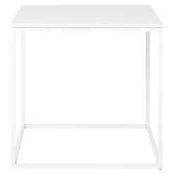 Bout de canapé cube blanc VARDE