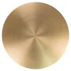 Bout de canapé design en marbre avec plateau doré Ø51 cm TALLINN