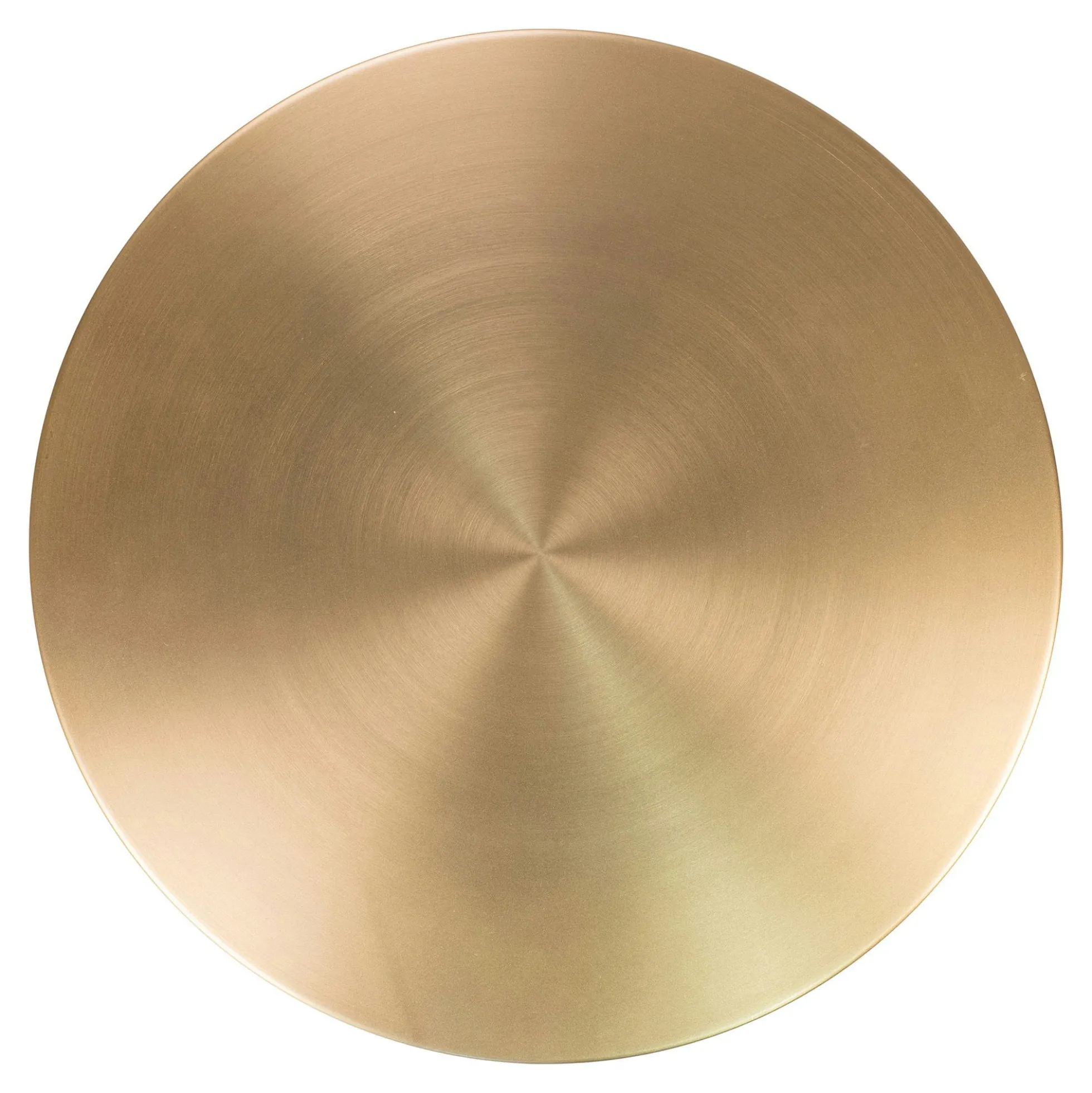 Bout de canapé design en marbre avec plateau doré Ø51 cm TALLINN