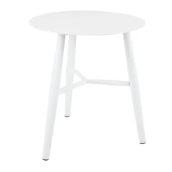 Bout de canapé jardin en aluminium blanc STOCKHOLM