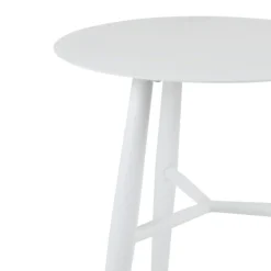 Bout de canapé jardin en aluminium blanc STOCKHOLM