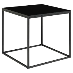 Bout de canapé minimaliste noir - forme cube design TALLINN