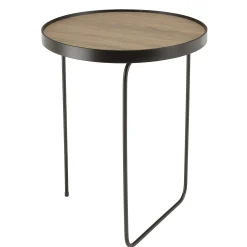 Bout de canapé rond pieds design LANDAISE