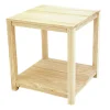 Bout de canapé table chevet hévéa 50x55cm GALA