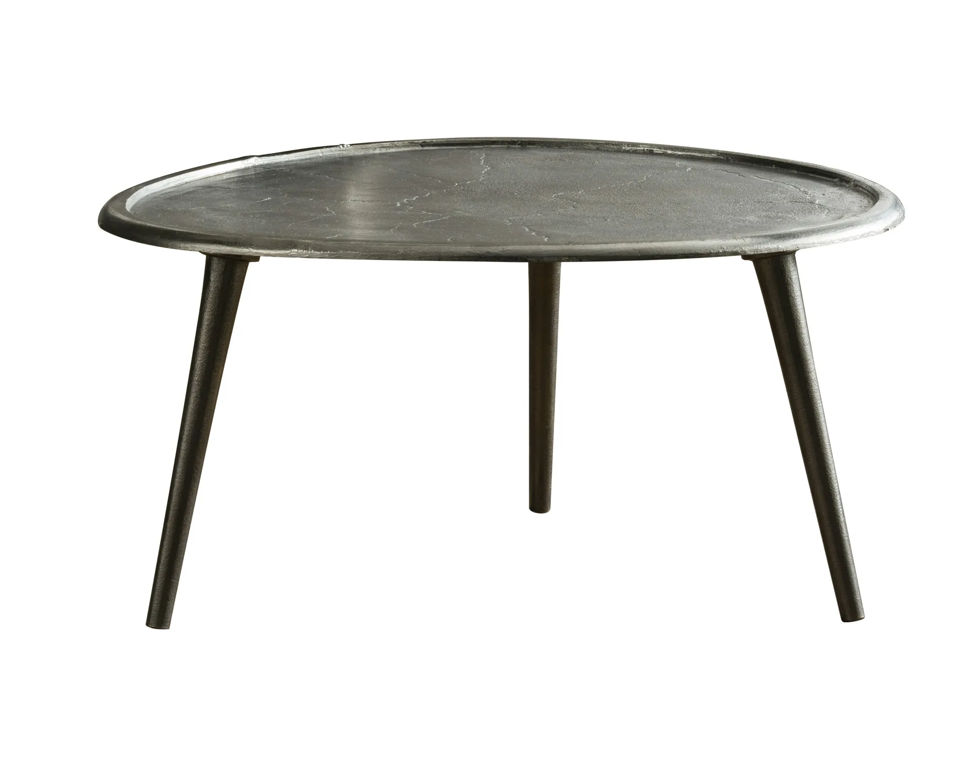 Bout de canapé vintage en métal noir 73 cm TRIBECA