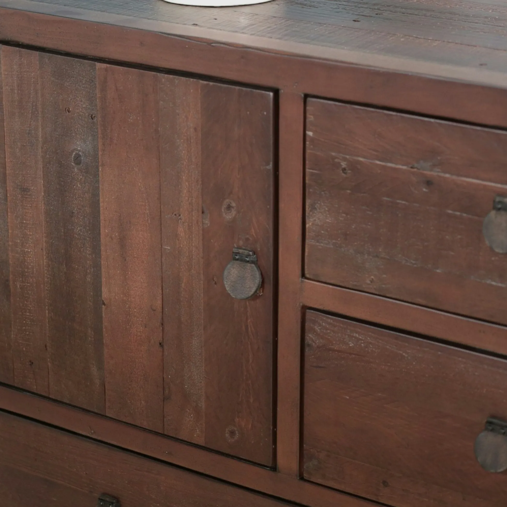 Buffet bas bois brun recyclé SAMOA