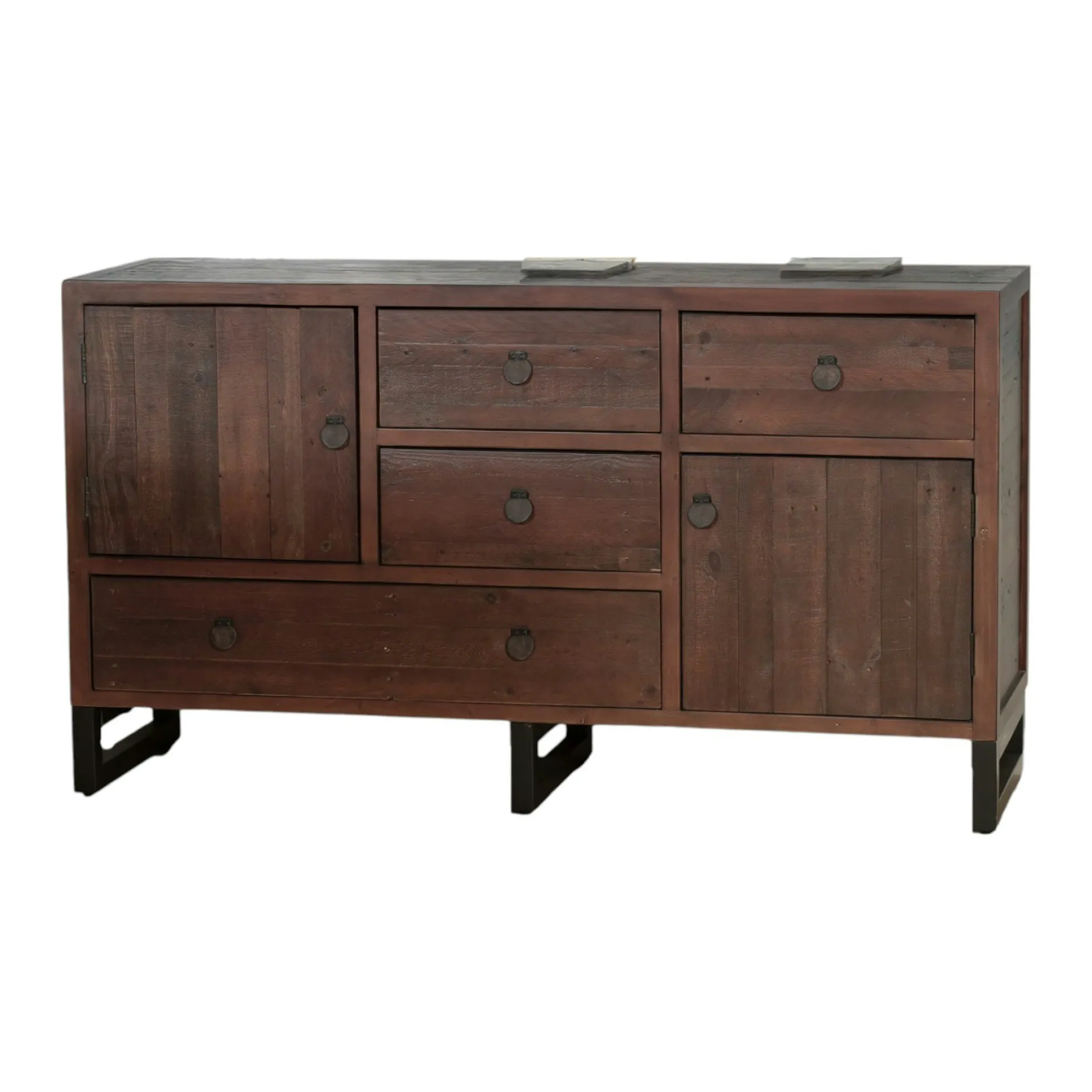 Buffet bas bois brun recyclé SAMOA
