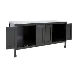 Buffet bas 4 portes hévéa 130x55x65cm MAORI