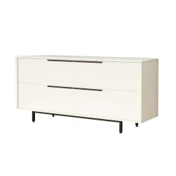 Buffet blanc design moderne à ouverture frontale VAREN