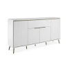 Buffet blanc moderne 4 portes 1 tiroir AVIO