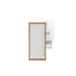 Buffet blanc 2 portes 3 tiroirs 122 cm ALVA
