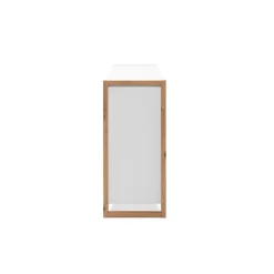 Buffet blanc 2 portes 3 tiroirs 122 cm ALVA