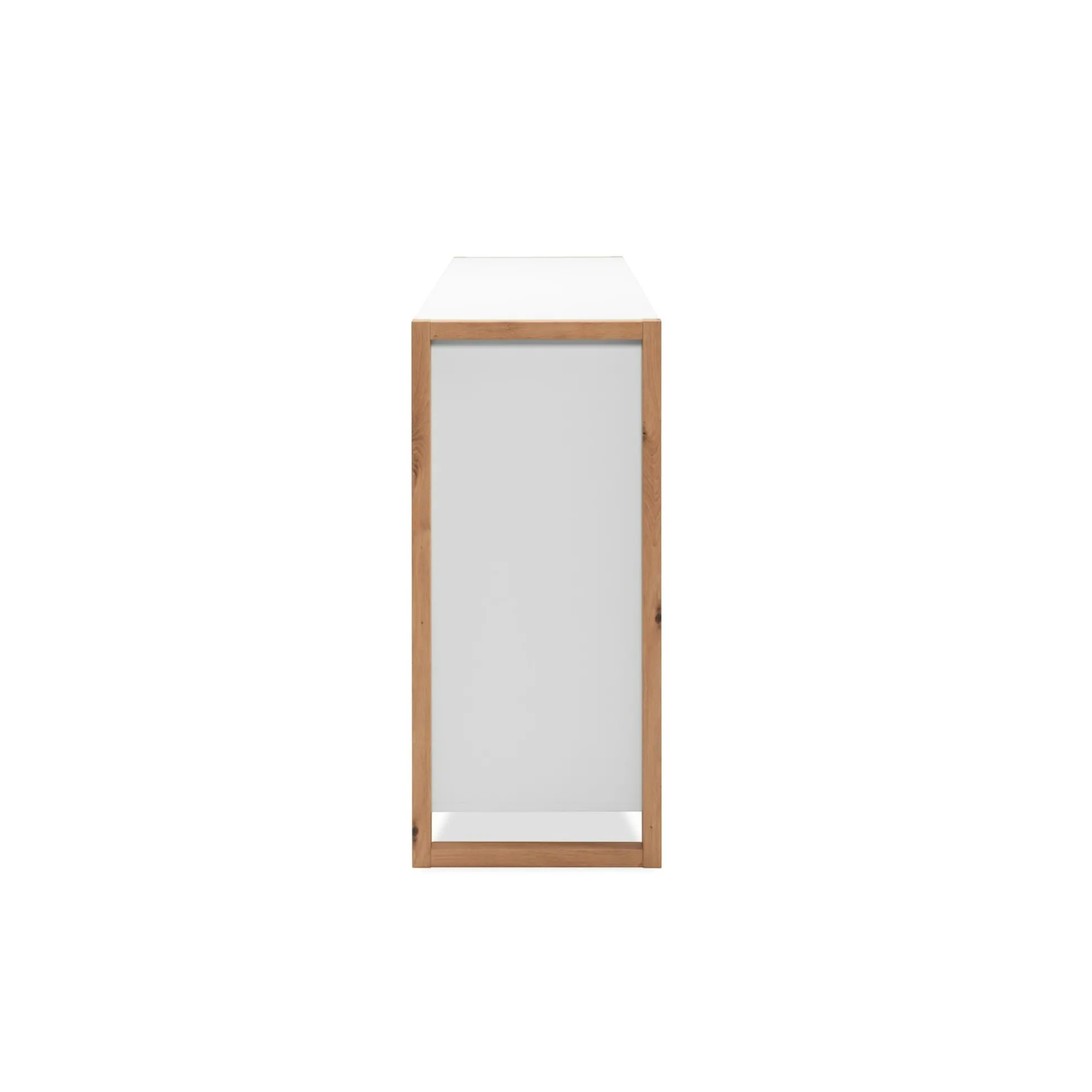 Buffet blanc 2 portes 3 tiroirs 122 cm ALVA