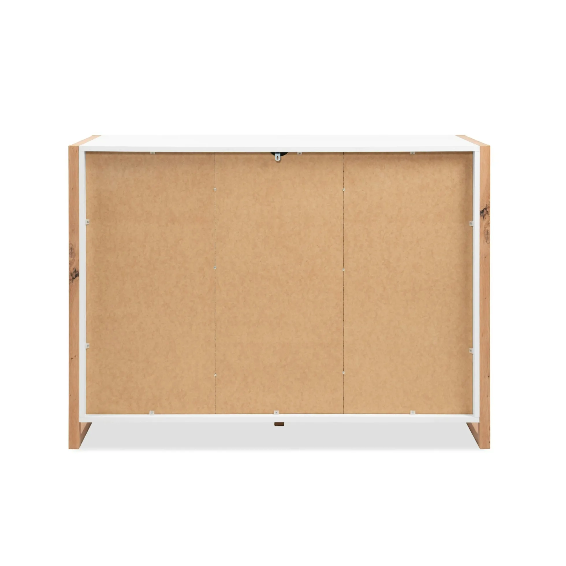Buffet blanc 2 portes 3 tiroirs 122 cm ALVA