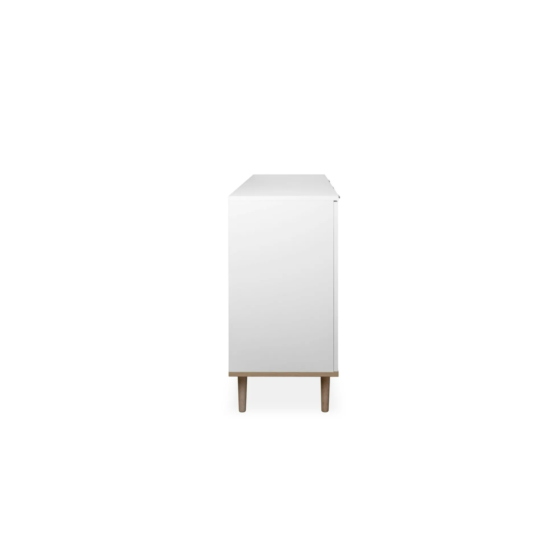 Buffet blanc 3 portes 1 tiroir style scandinave ALVA