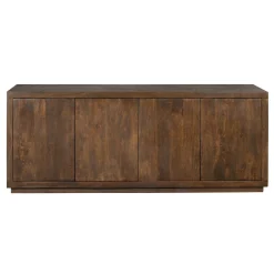 Buffet bois foncé 4 portes style minimaliste MONTARO