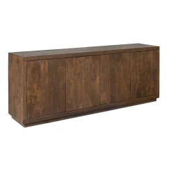 Buffet bois foncé 4 portes style minimaliste MONTARO