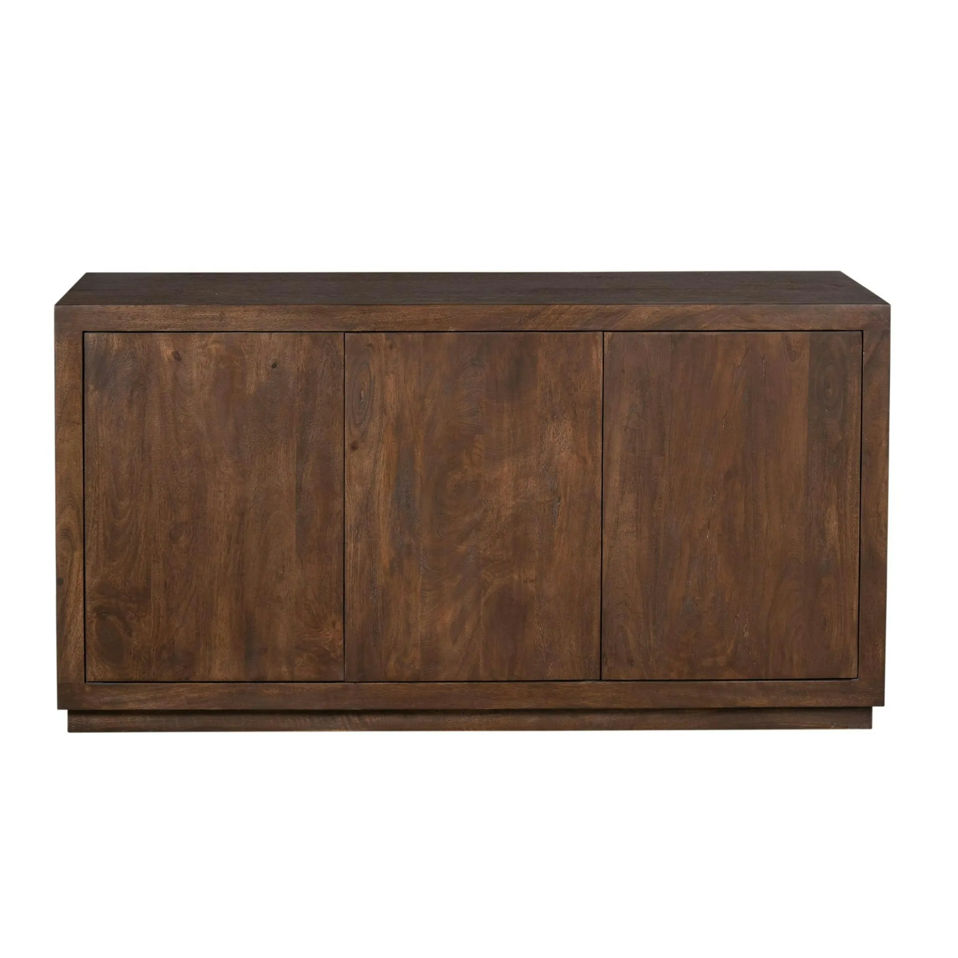 Buffet bois foncé 3 portes style minimaliste MONTARO