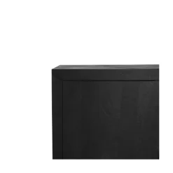 Buffet bois noir 4 portes style minimaliste MONTARO