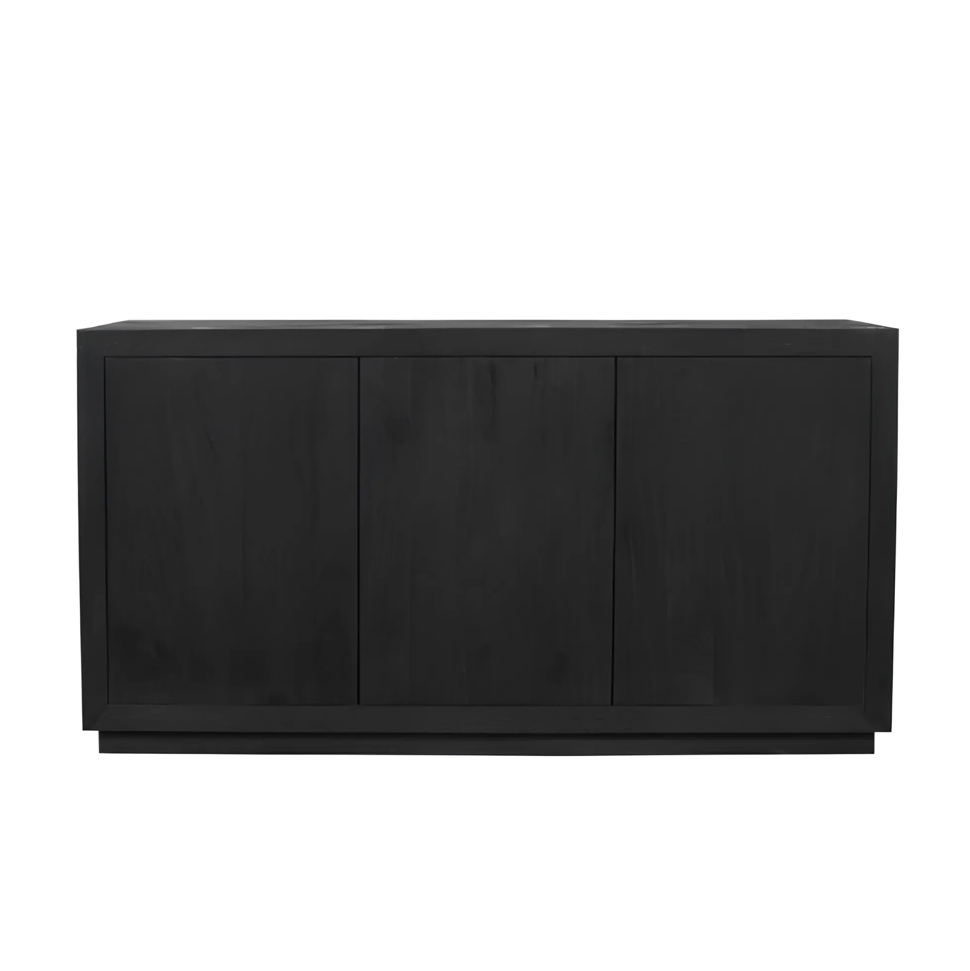 Buffet bois noir 3 portes style minimaliste MONTARO