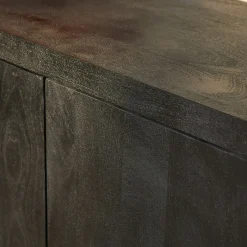 Buffet bois noir 3 portes style minimaliste MONTARO