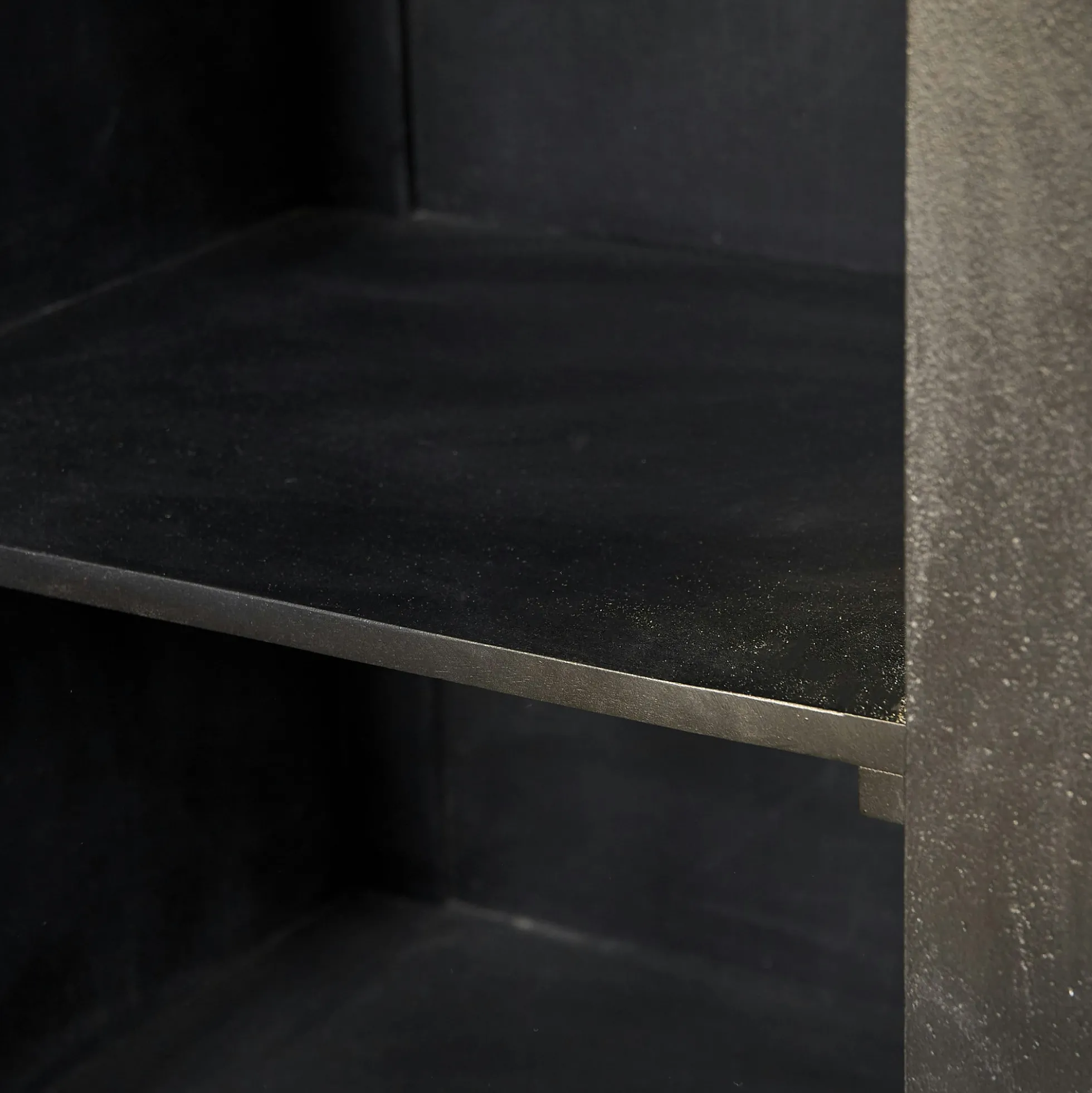 Buffet bois noir 3 portes style minimaliste MONTARO