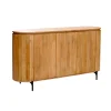 Buffet bois rainuré ovale 3 portes CALERO
