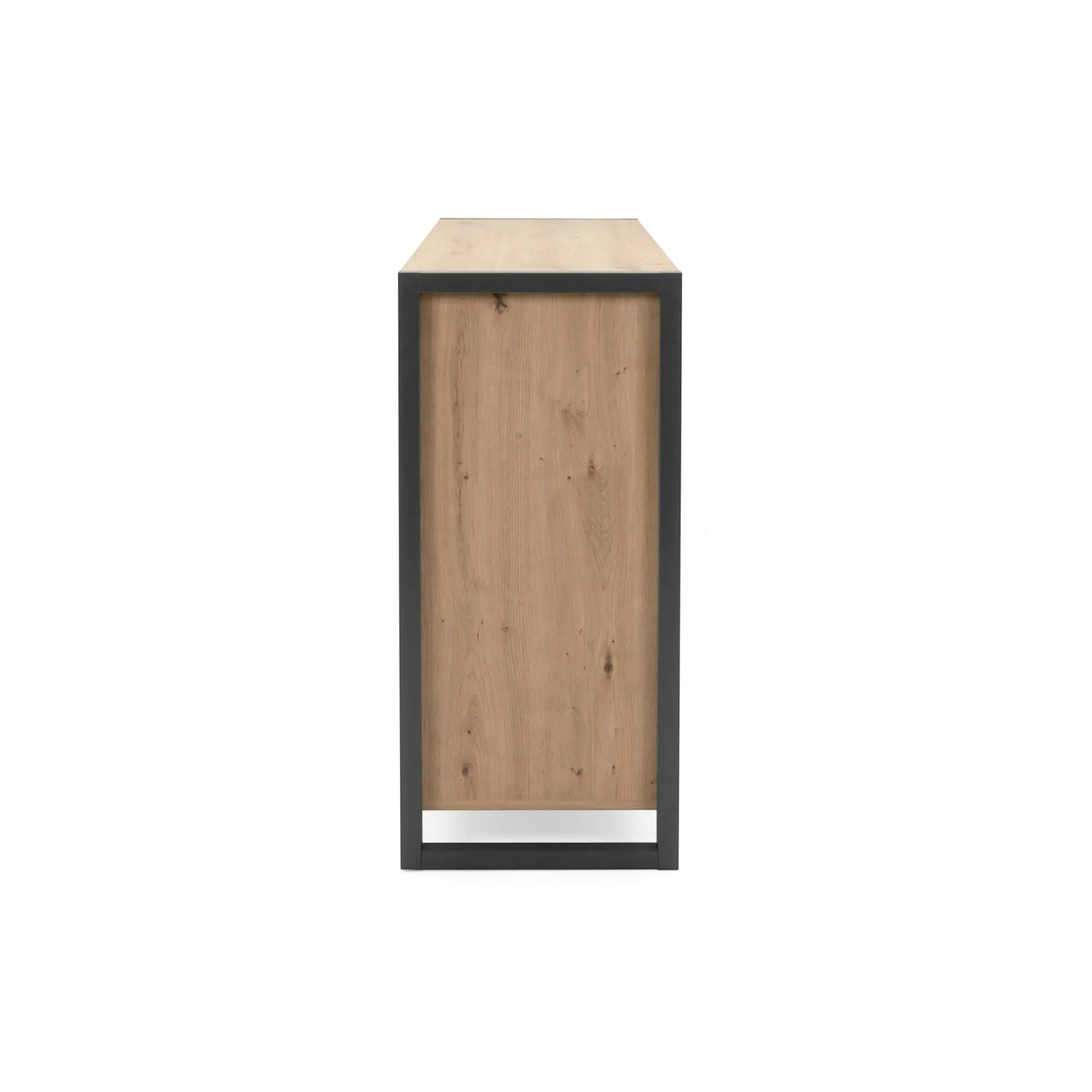 Buffet campagne 2 portes 3 tiroirs effet chêne 122 cm ALVA