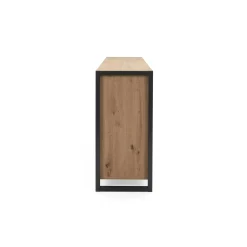 Buffet campagne 3 portes 3 tiroirs effet chêne 160 cm ALVA