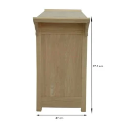 Buffet Chinois Hévéa 2 portes, 5 tiroirs 125x45x90cm MAORI