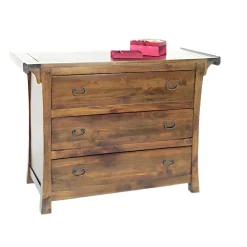 Buffet / Commode Chinois Hévéa 3 tiroirs 110x48x81cm MAORI