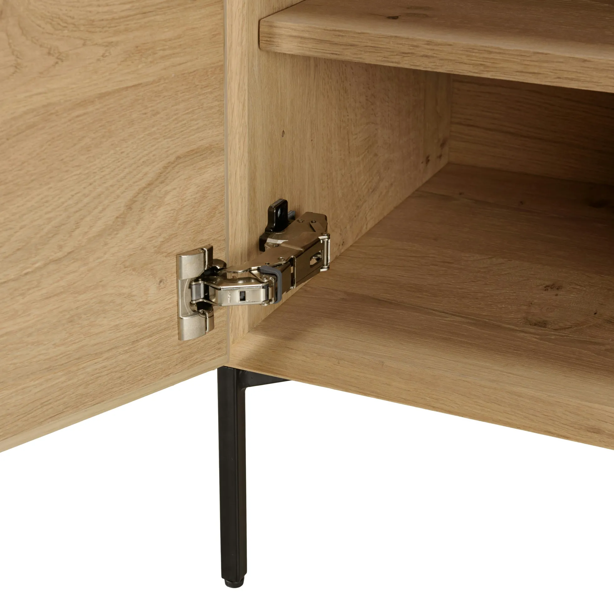 Buffet contemporain 2 portes bois couleur naturelle MAYENCE