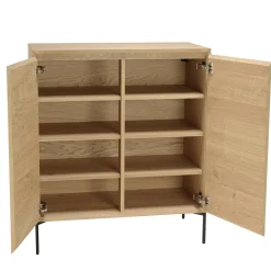 Buffet contemporain 2 portes bois couleur naturelle MAYENCE