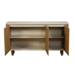 Buffet céramique et placage chêne 3 portes LARIO