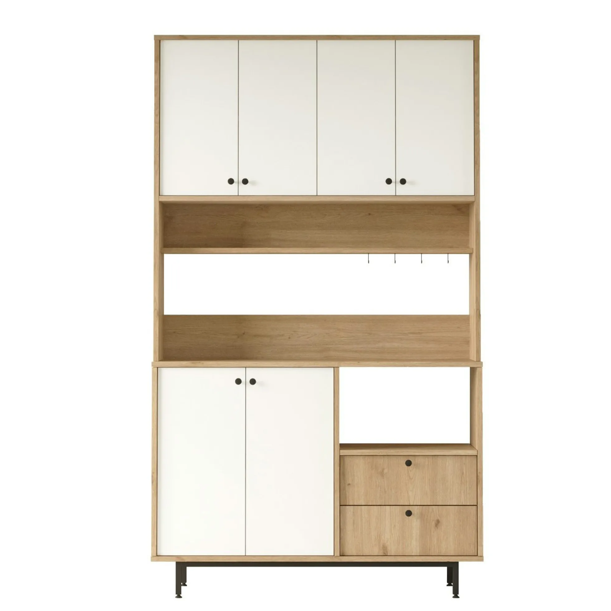 Buffet cuisine moderne niche micro-ondes H 205 cm JENA