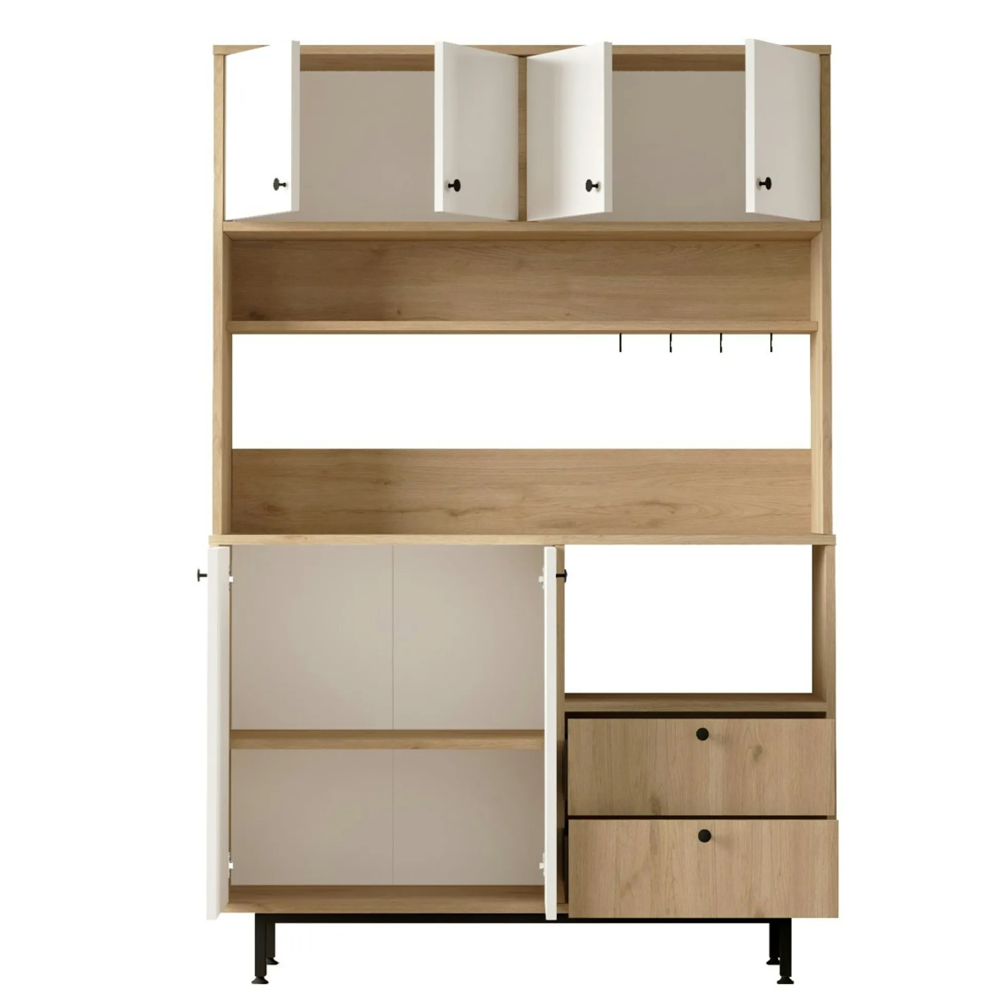 Buffet cuisine moderne niche micro-ondes L 120 cm JENA
