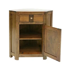 Buffet d'angle Hévéa 1 porte, 1 tiroir 79x53x88cm GALA