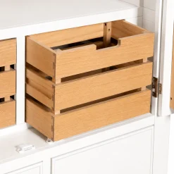 Buffet de cuisine garde-manger blanc style campagne chic VELIA