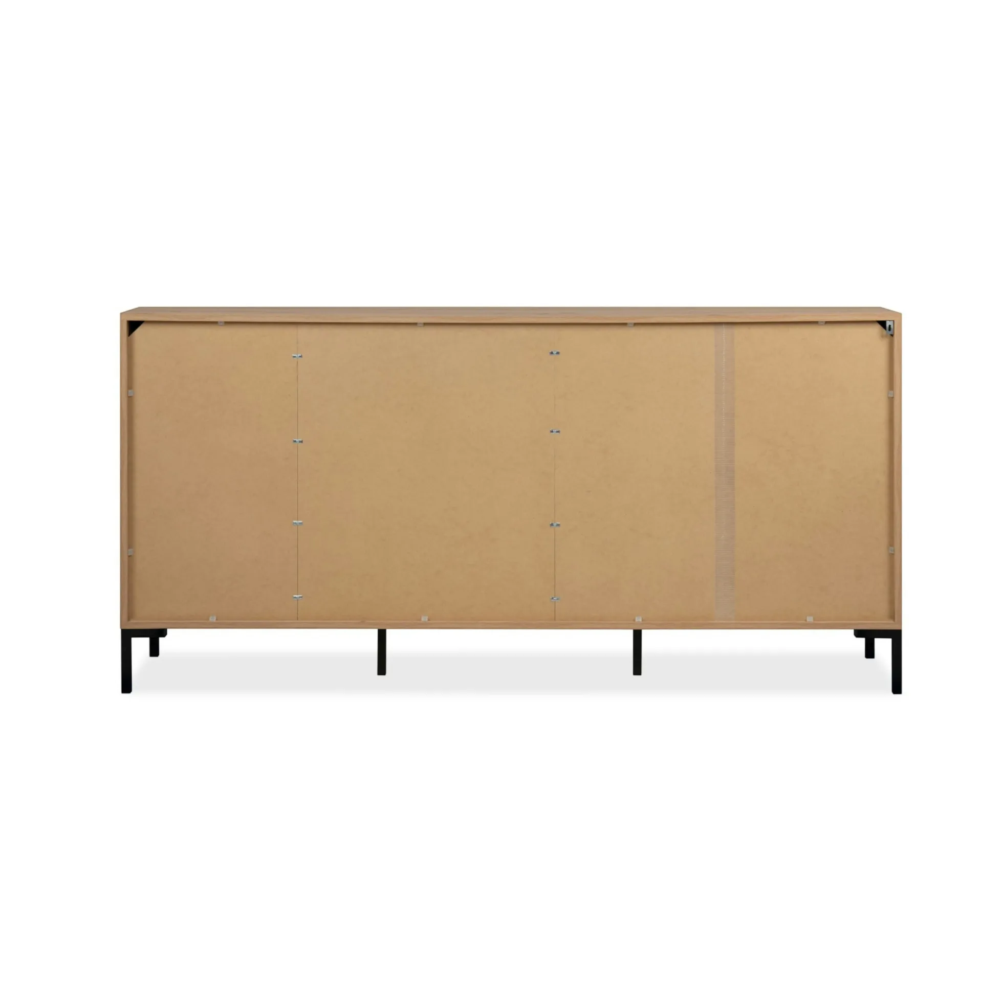 Buffet de salle à manger décor bois 3 portes 3 tiroirs KARVI