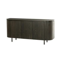 Buffet design en chêne brun 3 portes LOREN