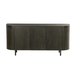 Buffet design en chêne brun 3 portes LOREN