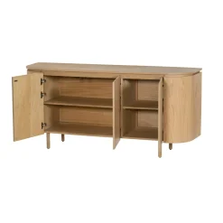 Buffet design en chêne clair 3 portes LOREN