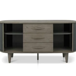 Buffet en bois avec accordéon 165 cm HOUSTON